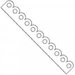 Šablona Clear Scraps 30 cm Bordura kruhové šídlo – Zboží Dáma