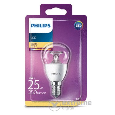 Philips LED lámpa E14, 250 Lm, 2.700K, 4 W – Zboží Živě