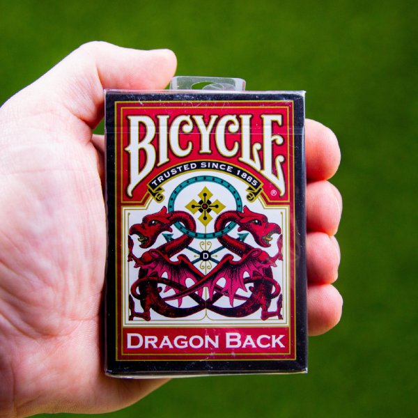 Karetní hra Bicycle Dragon Back: Černo-červená