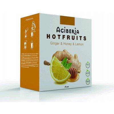 Hotfruits Agiberia Zázvor s medem a citronem čaj 25 x 20 g – Sleviste.cz