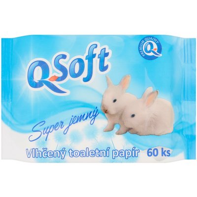 Q-Soft Vlhčený super jemný 60 ks – Zbozi.Blesk.cz