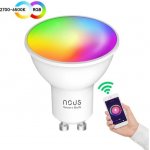 NOUS P8, smart žárovka GU10 230V, WiFi, bodovka, 350lm, vícebarevná RGB, kompatibilní s Tuya 448019 – Hledejceny.cz
