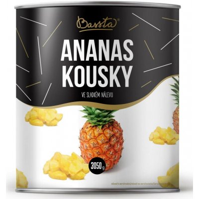 Bassta BMC Ananas kousky ve sladkém nálevu 3,05 kg – Hledejceny.cz