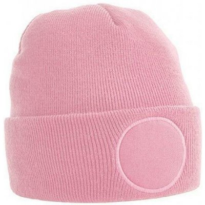 Beechfield Beanie čepice z akrylu s kruhovou plochou Růžová CB446 – Hledejceny.cz