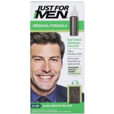 Just For Men Autostop Hair Colour šampon H45 Dark Brown Black 35 g – Zbozi.Blesk.cz