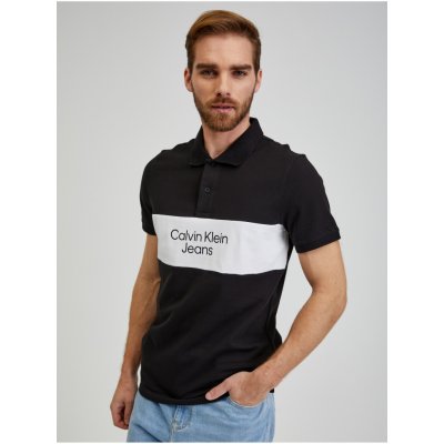 Calvin Klein pánské polo tričko Jeans černé – Zboží Mobilmania