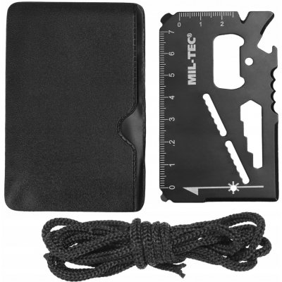 MILTEC karta na přežití SURVIVAL CARD paracord černá – Zboží Dáma