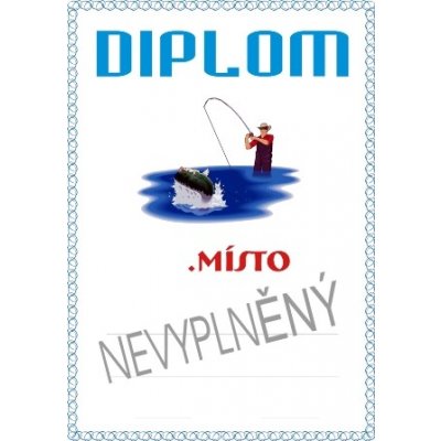 VIZINGR Rybáři diplom A4 č.33 Ryby č.33 BEZ TEXTU – Zboží Dáma