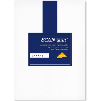 SCANquilt napínací prostěradlo jersey Elastic lycra bílé 160x200x30