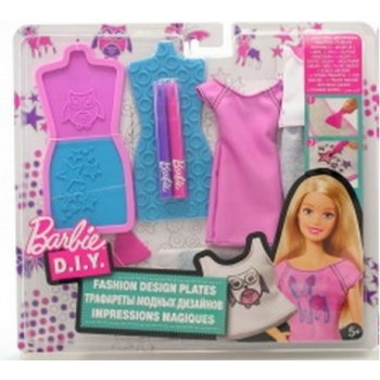 Mattel Barbie D.I.Y. MÓDNÍ NÁVRHÁŘSKÉ ŠABLONY