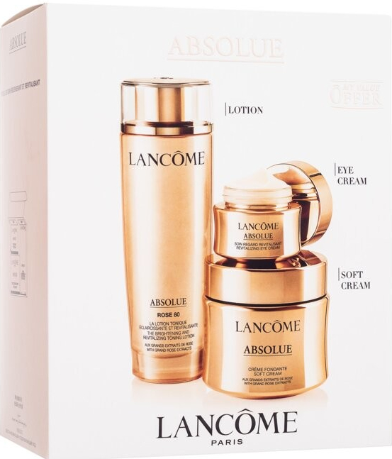 Lancôme Absolue, Denný pleťový krém, 60 ml, balzam na pery Clear Lip Balm 2,7 g + balzam na pery Tinted Lip Balm 2,7 g