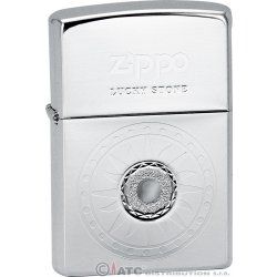 Zippo benzínový LUCKY STONE bílý 28169