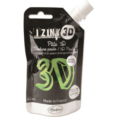 Aladine Reliéfní pasta Izink 3D 80 ml cactus perleťová sv. zelená – HobbyKompas.cz