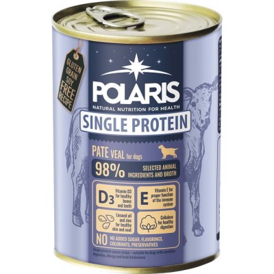 Polaris Single Protein Paté telecí 6 x 400 g – Zbozi.Blesk.cz