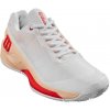 Dámské tenisové boty Wilson Rush Pro 4.0 Clay - white/peach parfait/infrared