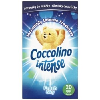 Coccolino Intense Fresh Sky vonné ubrousky do sušičky 20 ks