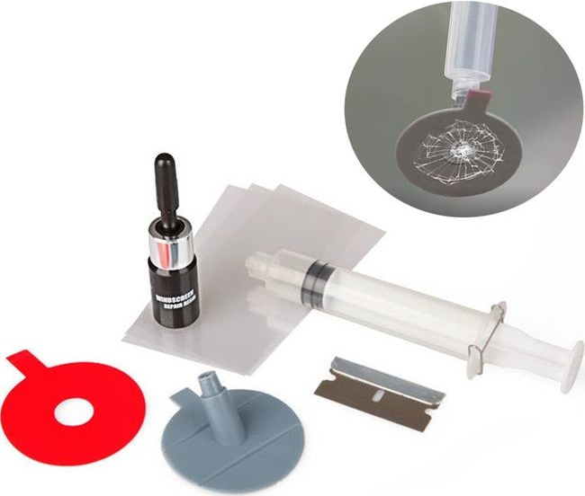 Mobilly Windshield Repair Kit sada na opravu čelního skla a autoskel ...