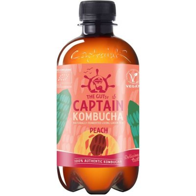 Captain Kombucha Kombucha bio broskev 400 ml – Zboží Mobilmania