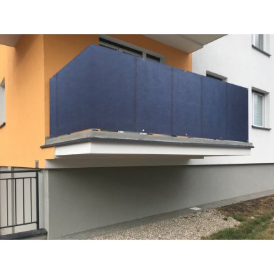 MyBestHome Balkonová zástěna OSLO modrá, 90 cm, 90x300 cm – Zboží Mobilmania