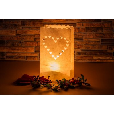 Srdcová lucerna na svíčku - stolní – Hledejceny.cz