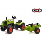 FALK Šlapací traktor 2041C Claas Arion s vlečkou a otevírací kapotou – Sleviste.cz