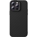 Baseus Magnetické řady Synthetic Fiber iPhone 14 Pro černé+ tvrzené sklo + čisticí sada – Zboží Mobilmania
