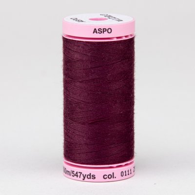 Amann Univerzální šicí nit ASPO 120 polyesterová, tmavě vínová 0111, návin 500m – Zboží Mobilmania