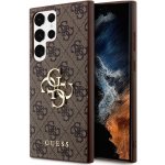 Guess PU 4G Metal Logo Samsung Galaxy S24 Ultra hnědé – Sleviste.cz