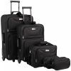 Cestovní kufr Jurhan Travel 5 černá 60l, 34l, 16l, 2x3 l