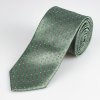 Kravata AMJ Kravata pánská kostičkovaná KU1737 šedo-zelená