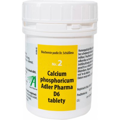Adler Pharma Nr.2 Calcium phosphoricum D6 1000 tablet – Hledejceny.cz