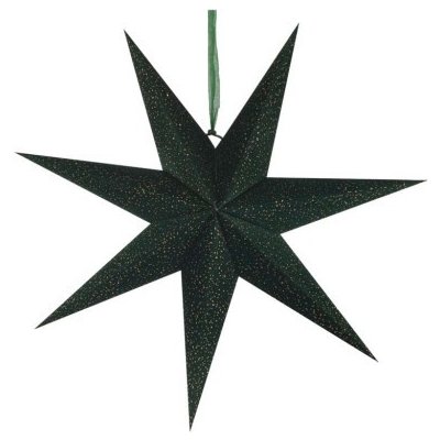 Emos DCAZ10 LED hvězda papírová závěsná zelená 60 cm