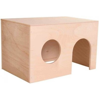 Trixie Dřevěný domek pro morčata rovná střecha 24 x 15 x 15 cm – Zboží Mobilmania
