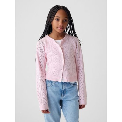 GAP 881467-01 dětský kardigan růžová – Zboží Dáma