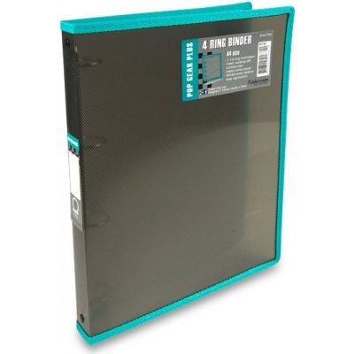 Folder Mate 4 kroužkový pořadač Pop Gear Plus A4 30 mm kouřový