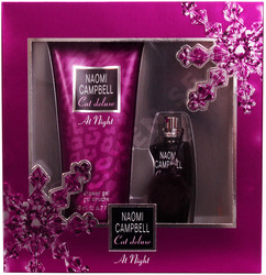 Naomi Campbell Cat Deluxe At Night EDT 15 ml + sprchový gel 50 ml dárková sada