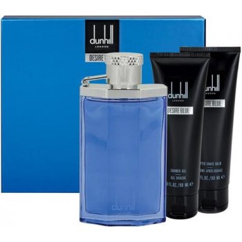 Dunhill Desire Blue V. EDT 100 ml + sprchový gel 90 ml + balzám po holení 90 ml + etue dárková sada