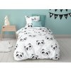 Povlečení Mistral Home povlečení flanel Panda 140x200 70x90