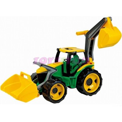 Lena 2080 Traktor se lžící a bagrem zelená – Zboží Mobilmania