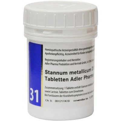 Adler Pharma Schüsslerovy soli Nr. 31 Stannum metallicum D12 400 tablet – Hledejceny.cz
