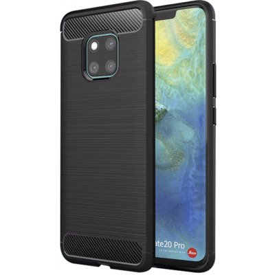 Techsuit Carbon Silicone pouzdro pro Huawei Mate 20 Pro – černé – Zboží Živě
