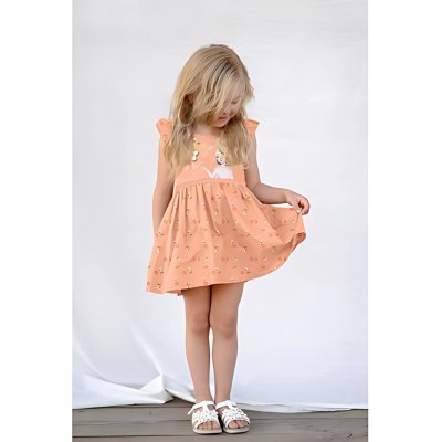 Sun City dívčí bavlněné letní šaty Ledové království Frozen Elsa oranžové – Sleviste.cz