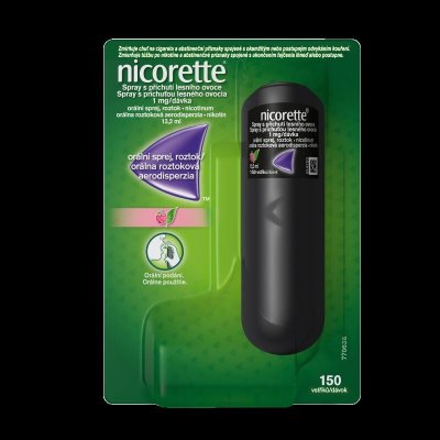 NICORETTE SPRAY S PŘÍCHUTÍ LESNÍHO OVOCE ORM 1MG/DÁV ORM SPR SOL 1X13,2ML – Zboží Mobilmania