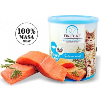 FINE CAT FoN pro kočky LOSOS 100% MASA 0,8 kg – Zboží Mobilmania