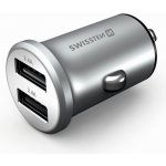 Swissten 20114100 Nabíječka telefonu 2 x USB 4,8A metal stříbrná – Zboží Živě