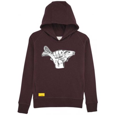 Monkey Climber mikina s kapucí Carp Shaka Hoodie Burgundy