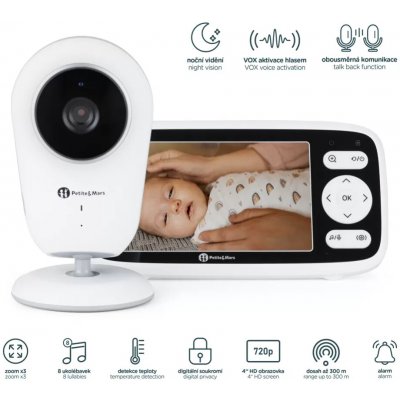 Petite&Mars Chůvička dětská digitální NANO 4.0 – Zboží Dáma