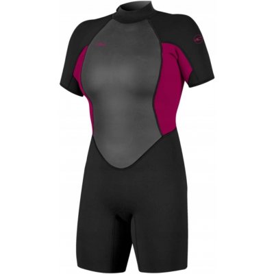 Dámský O'Neill Reactor 2mm Back Zip S/S spring Black/PunkPnk – Hledejceny.cz