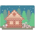 Perníková chaloupka pozadí do divadla pro 20 cm loutky – Zboží Mobilmania