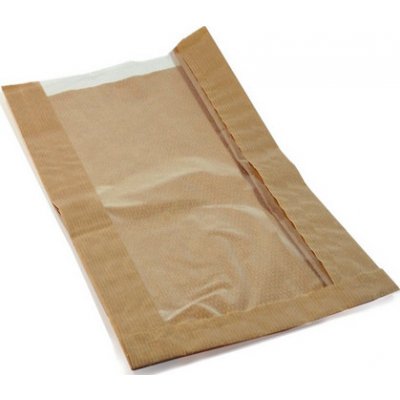 Papírový sáček s okénkem 26+7x40cm – Zboží Mobilmania